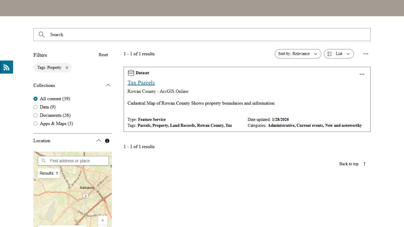 Rowan County Open Data Portal